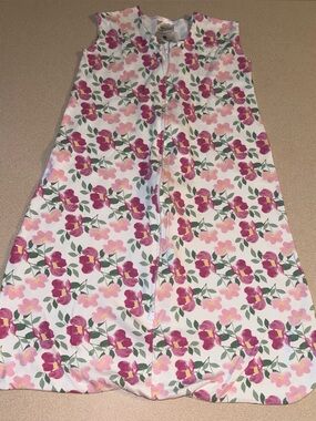 Halo Sleep Sack medium size 6-12 months 26-30 inches 16-24 lbs floral print zip